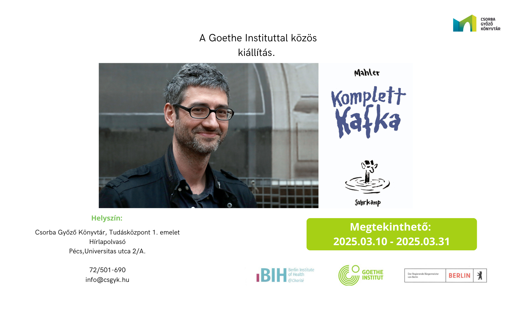 Mahler kafka kiállítás